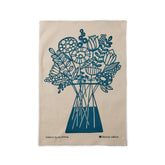 Springtime Tea Towel in Midnight