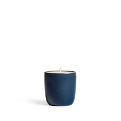 Lemon and Clove Candle in Deep Sea Blue Cup