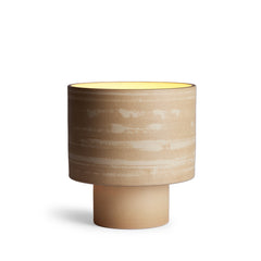 Stack Wide Table Lamp in Hickory and Barley