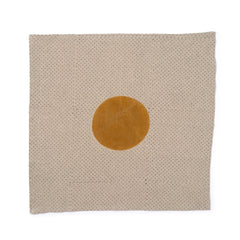 Moonphase Napkin in Ochre with Black Dot