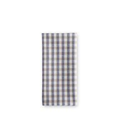 Set of 4 Gingham Napkins in Blue/Sage