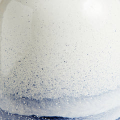 Tall Vase in Midnight and Opaque White Watercolor