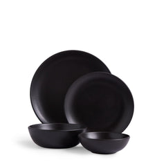 Obsidian 4-Piece Dinnerware Set