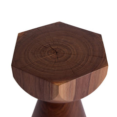 #5 6-Sided Facet Pedestal in Walnut