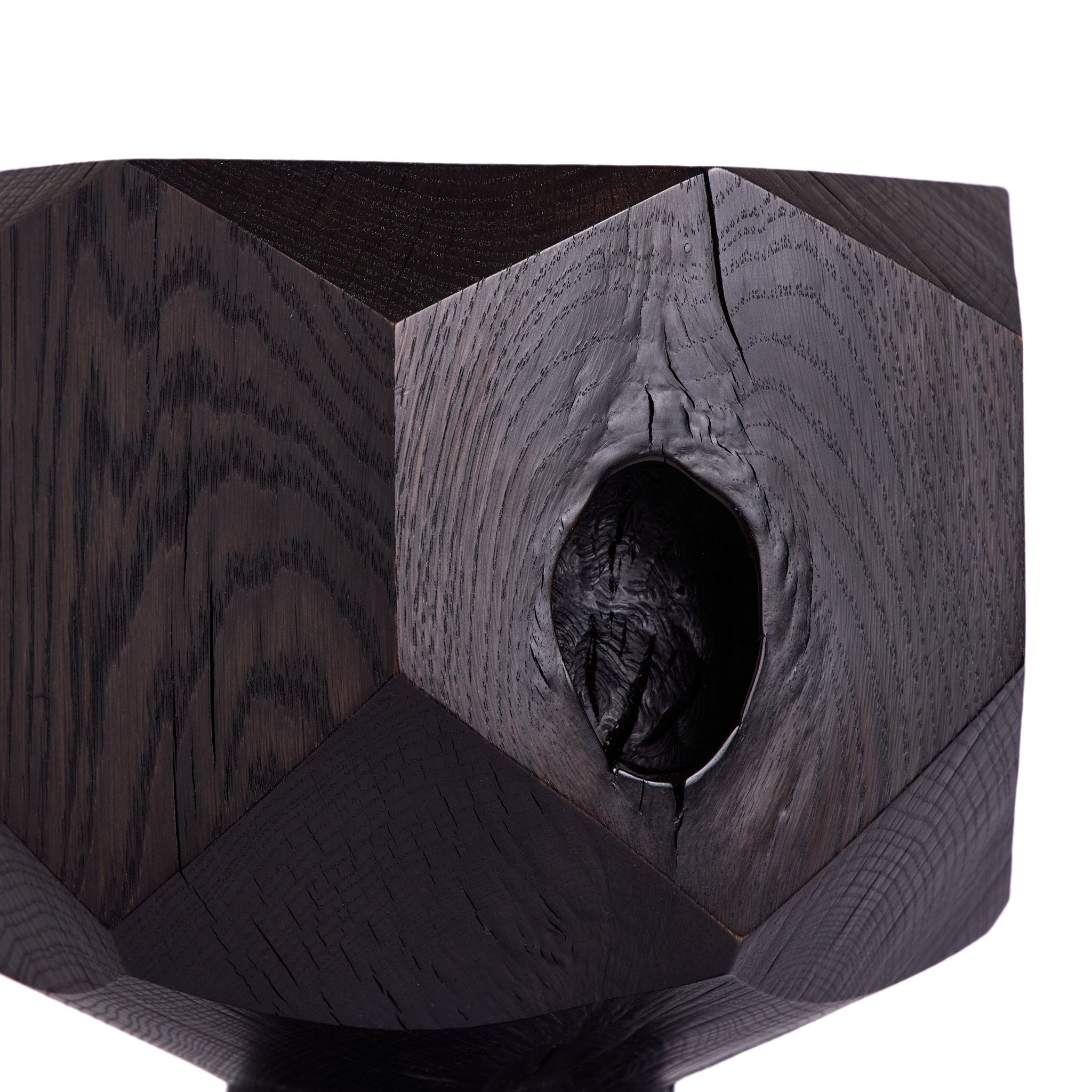 #7 Multi-Facet Pedestal in Oxidized Oak