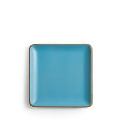 Plaza 9x9 Dinner Plate in Cyan