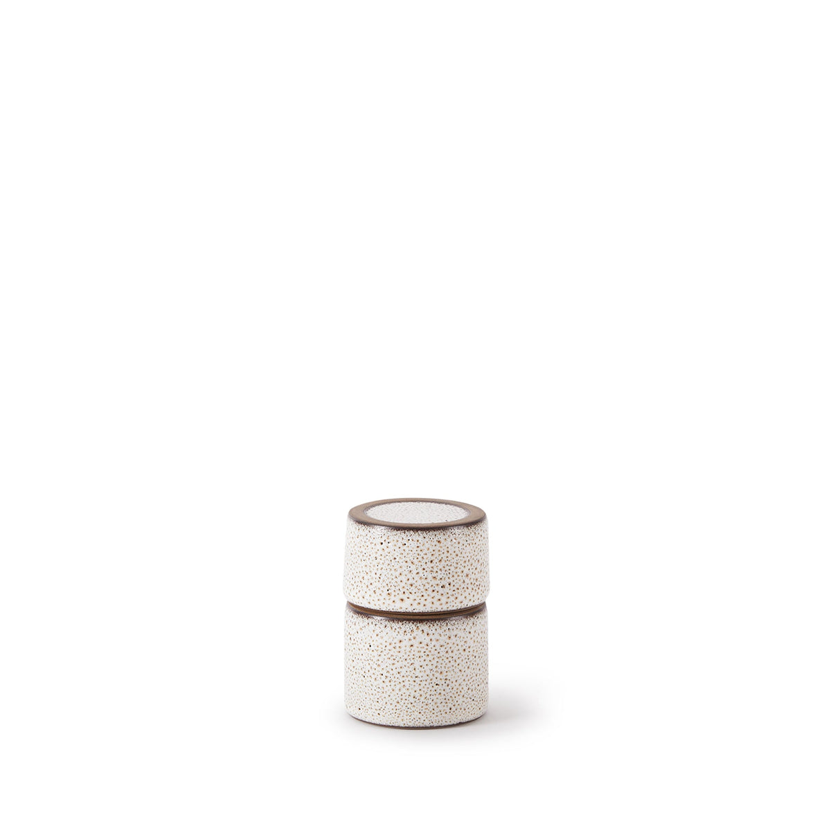 Matchstick Holder in Opaque White and Matte Brown