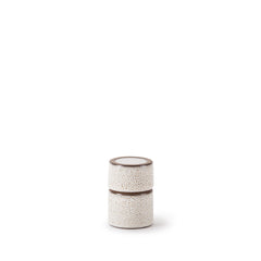 Matchstick Holder in Opaque White and Matte Brown