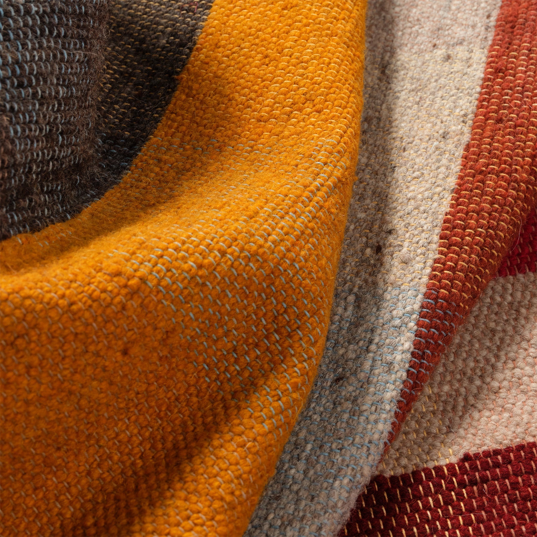 Wool Remnant Hand Woven Rug 2