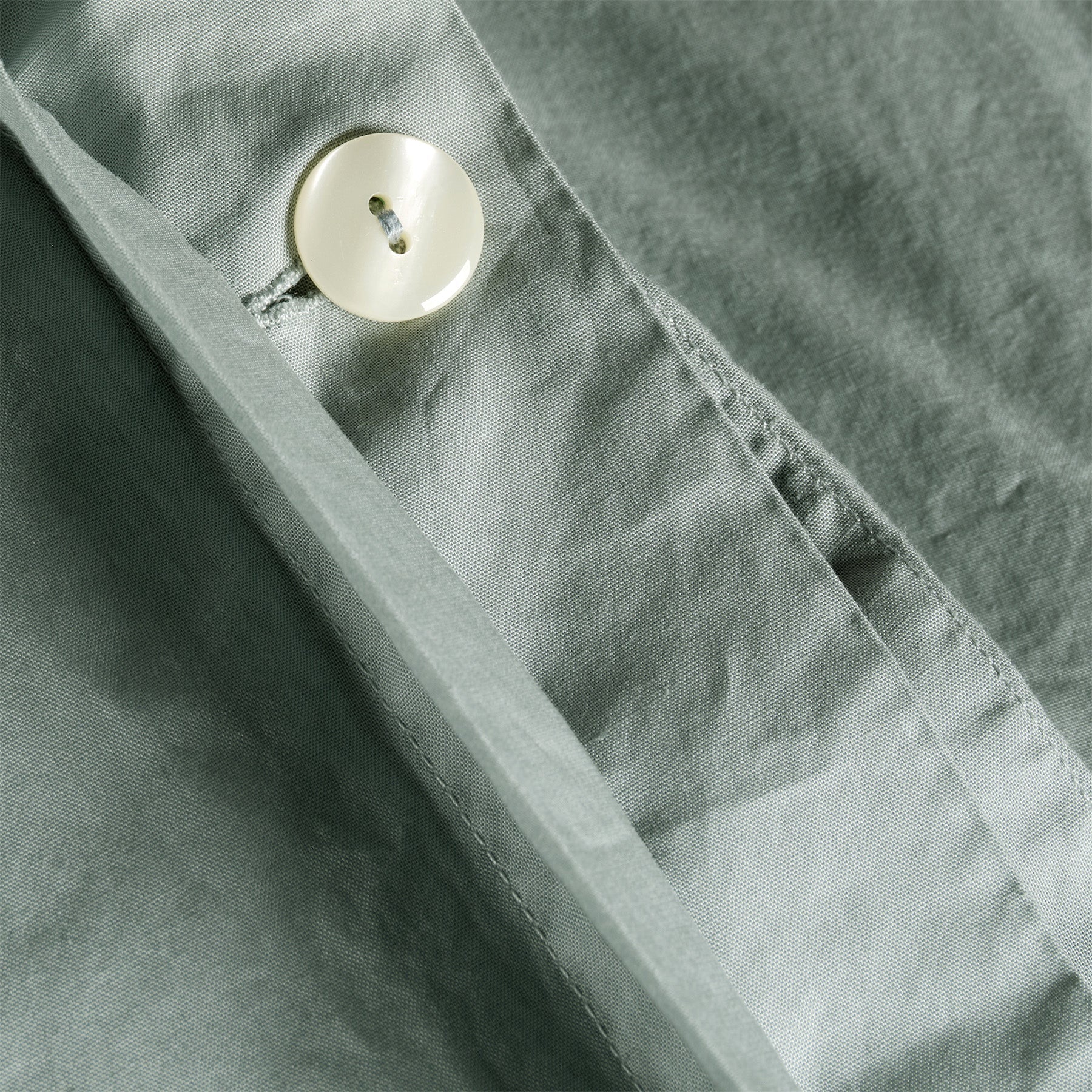 Percale Cotton Duvet Cover in Ash Gray