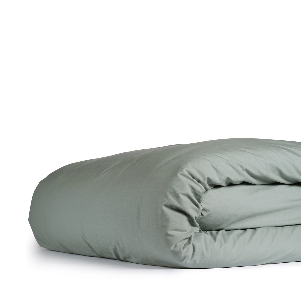 Percale Cotton Duvet Cover in Ash Gray