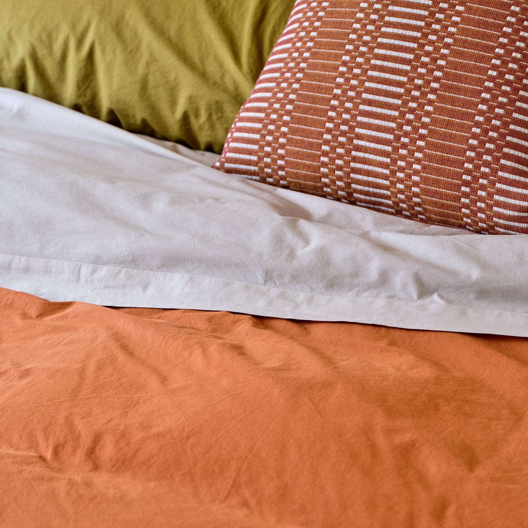Percale Cotton Sheet Set in Ash Gray