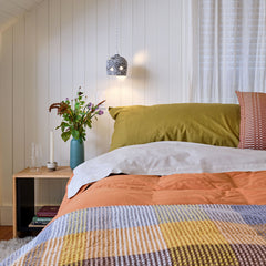 Percale Cotton Sheet Set in Isabela Beige