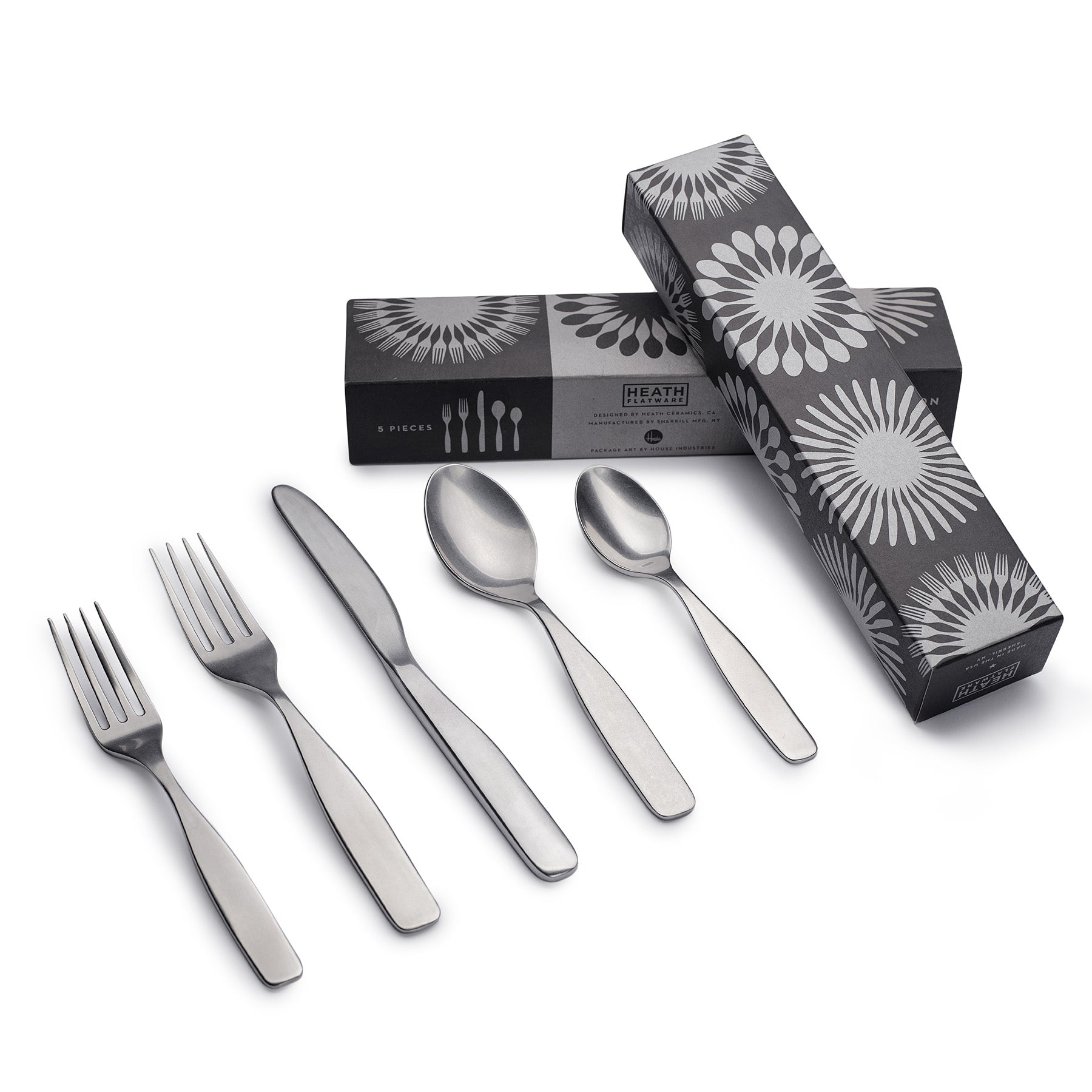 Reyes Flatware in Tumbled (5 piece setting)