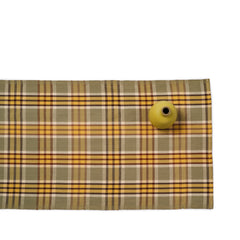 Provencial Plaid Table Runner in Beige Claro Warp