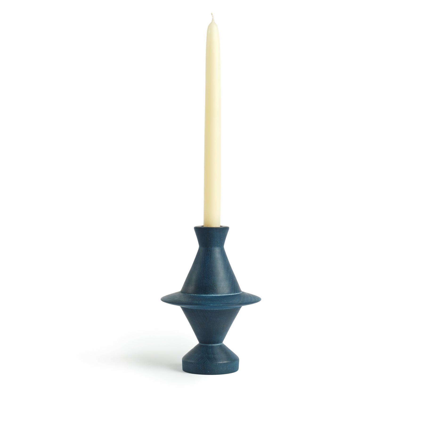 Saturn Candle Stick Holder in Denim