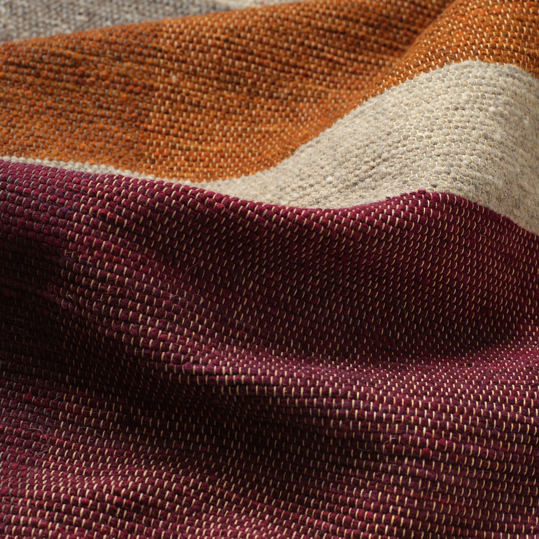 Wool Remnant Hand Woven Rug 17