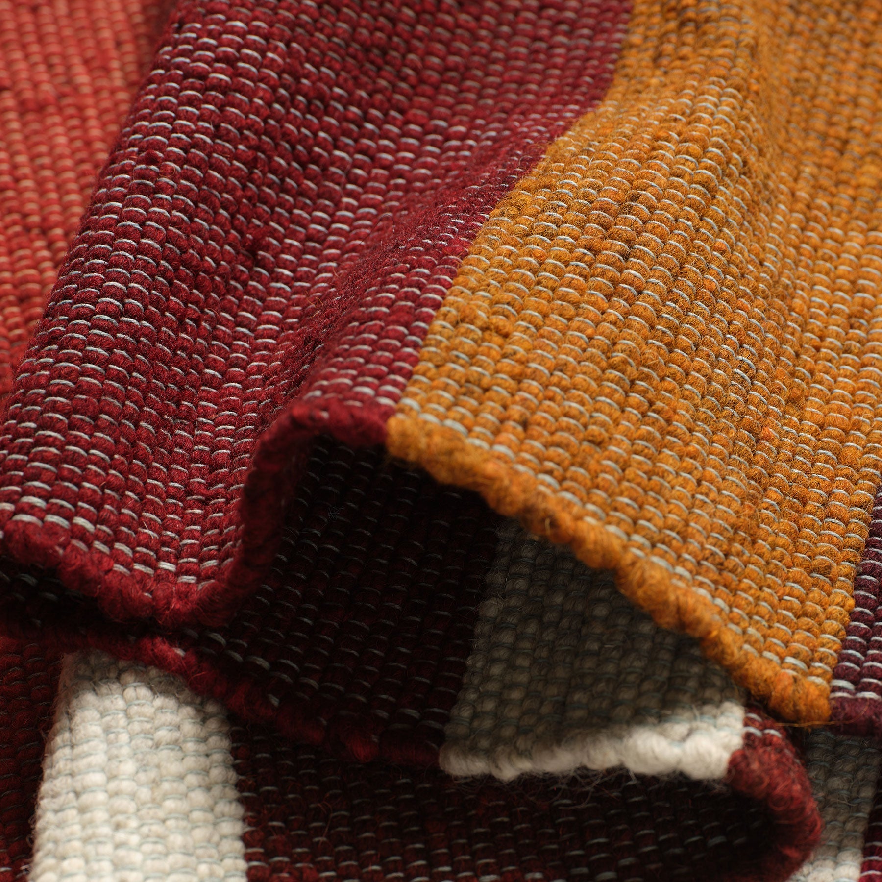 Wool Remnant Hand Woven Rug 21