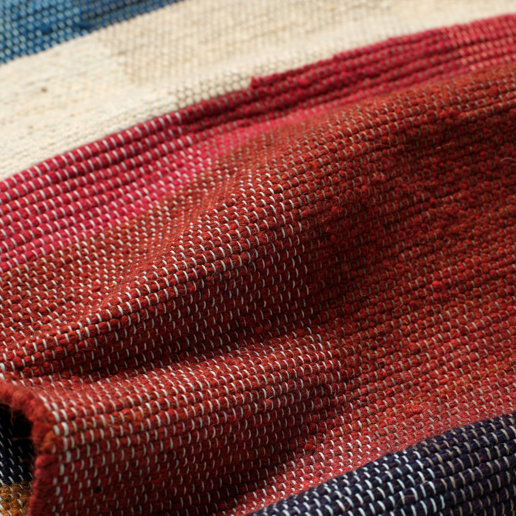 Wool Remnant Hand Woven Rug 23