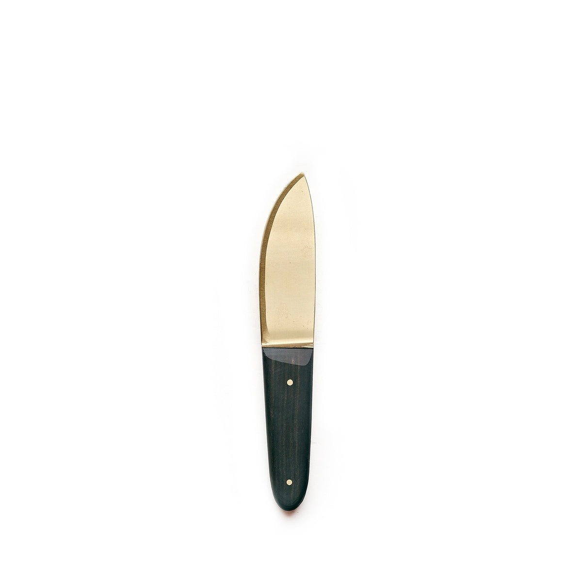 Large Brass and Walnut Cheese Knife