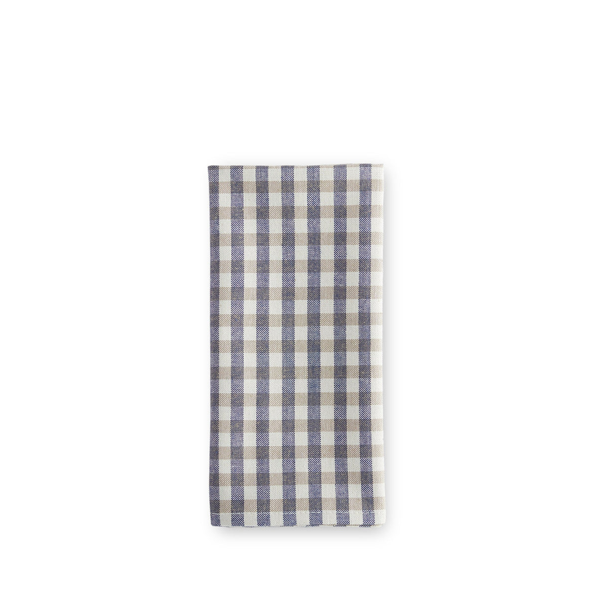 Set of 4 Gingham Napkins in Blue/Sage